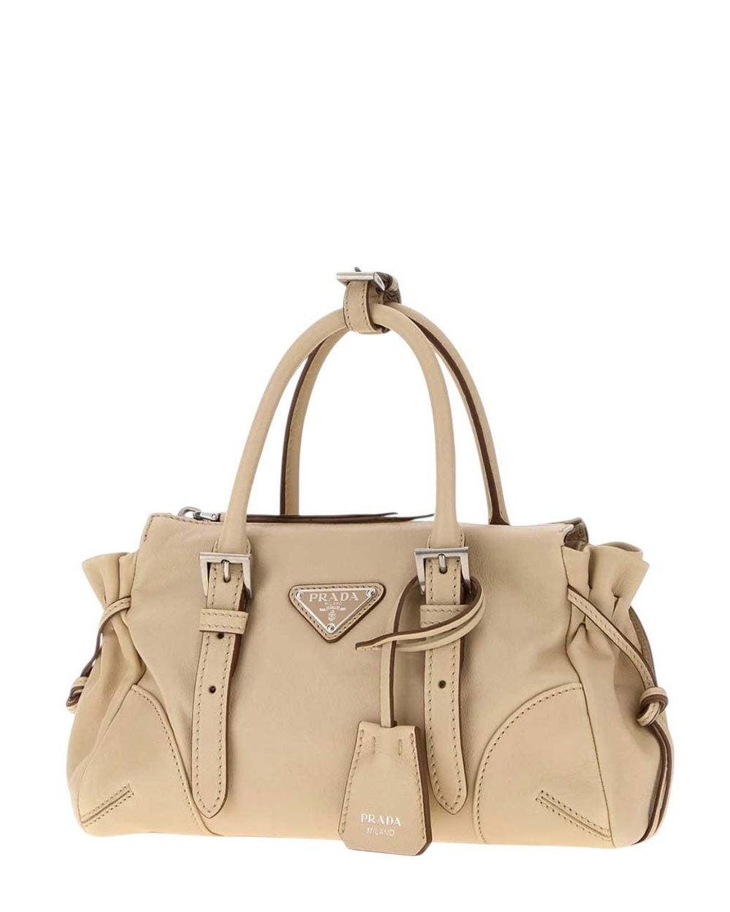 Prada Natural Karin Small Satchel