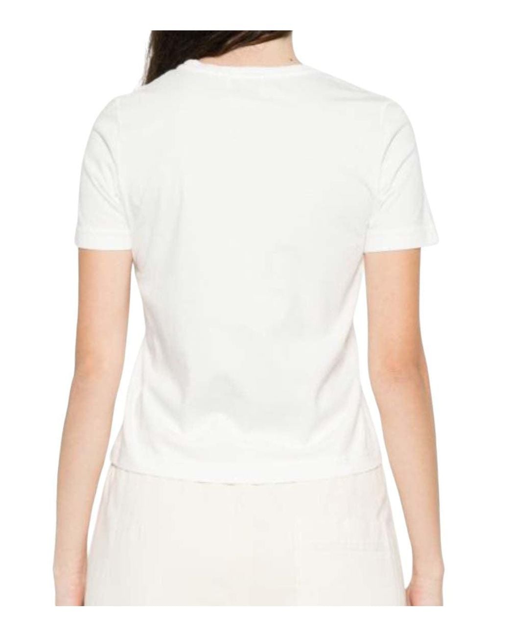 Forte_forte White Round Neck T-Shirt