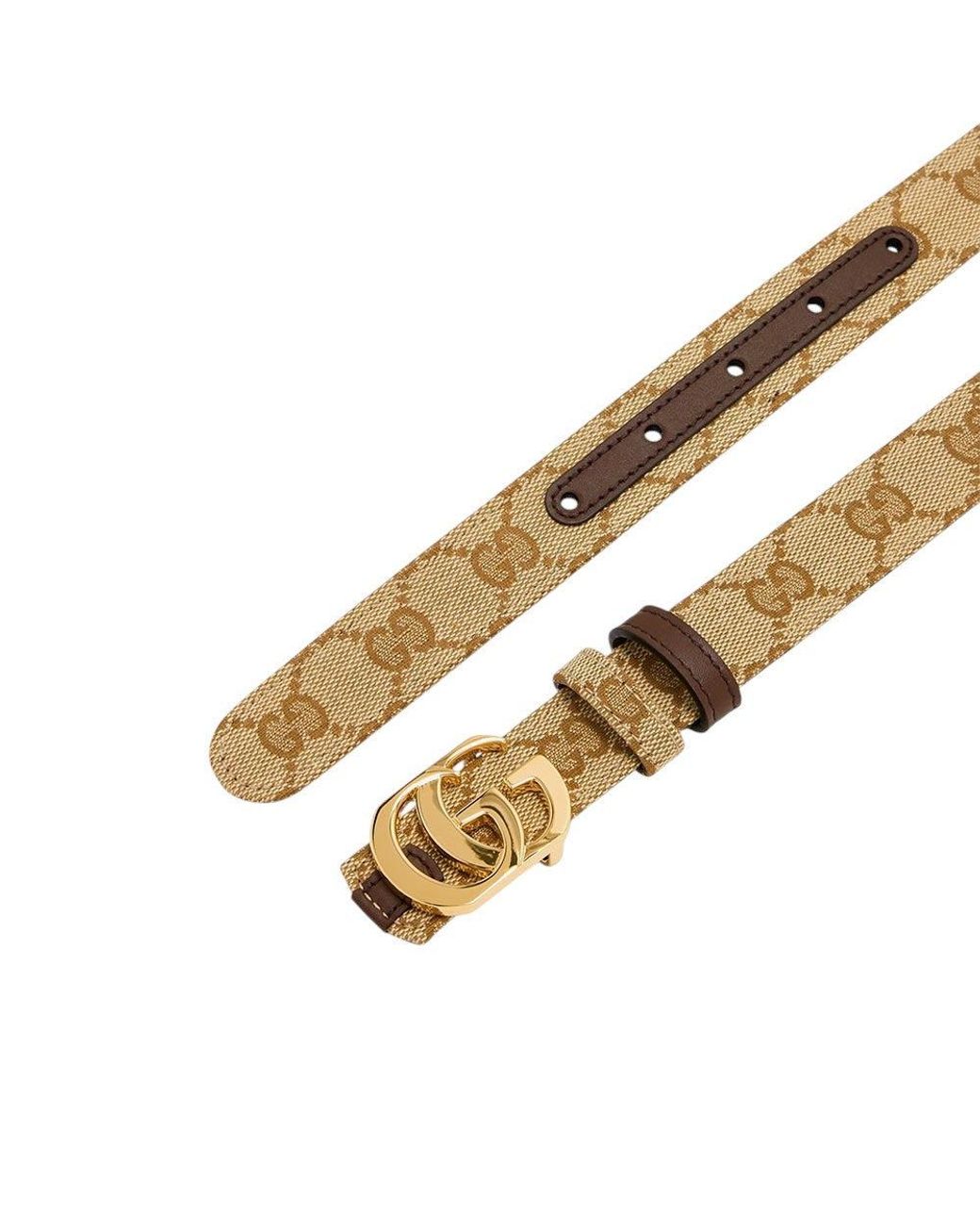 Gucci Natural Gg Buckle Belt