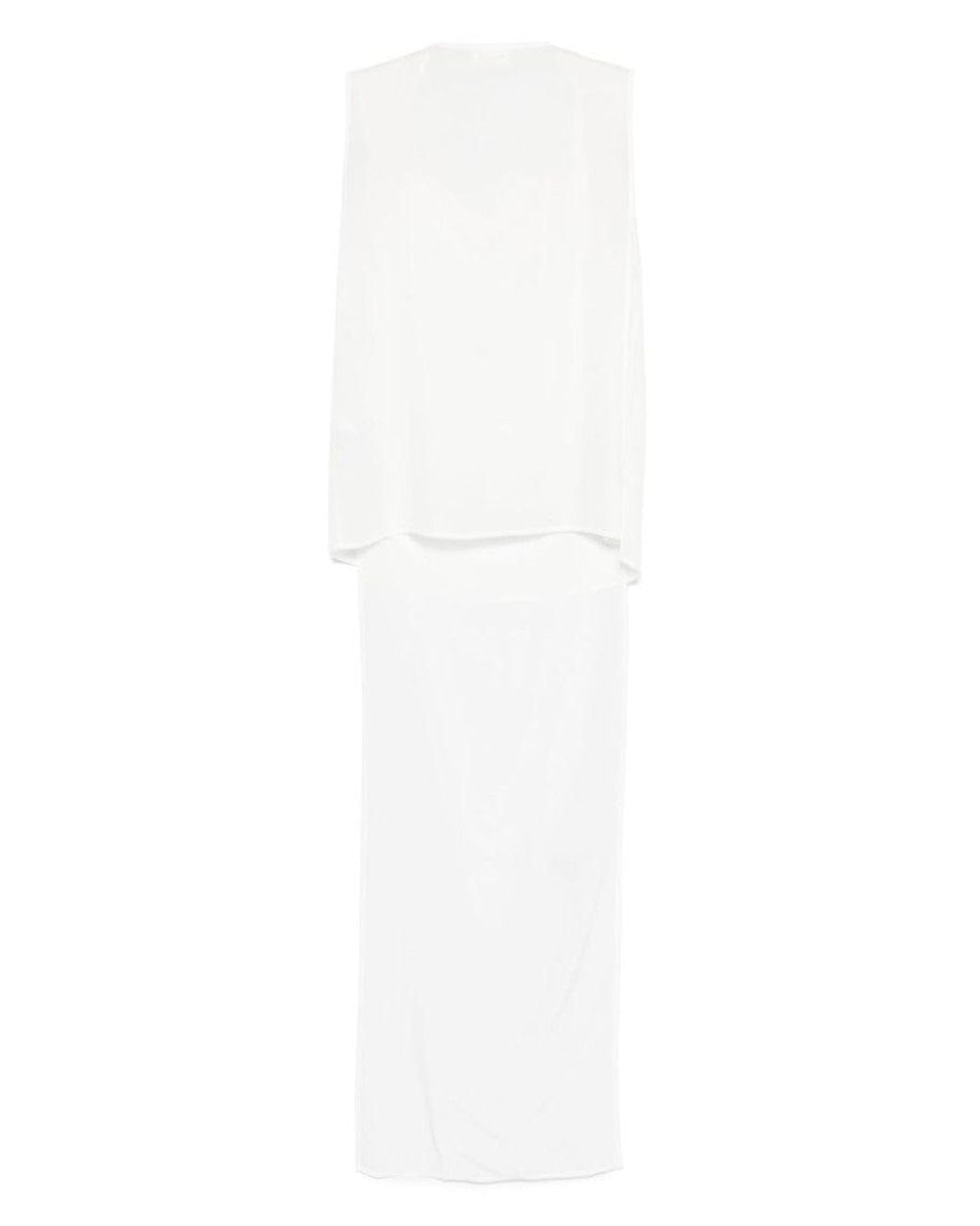 P.A.R.O.S.H. White Silk Blouse