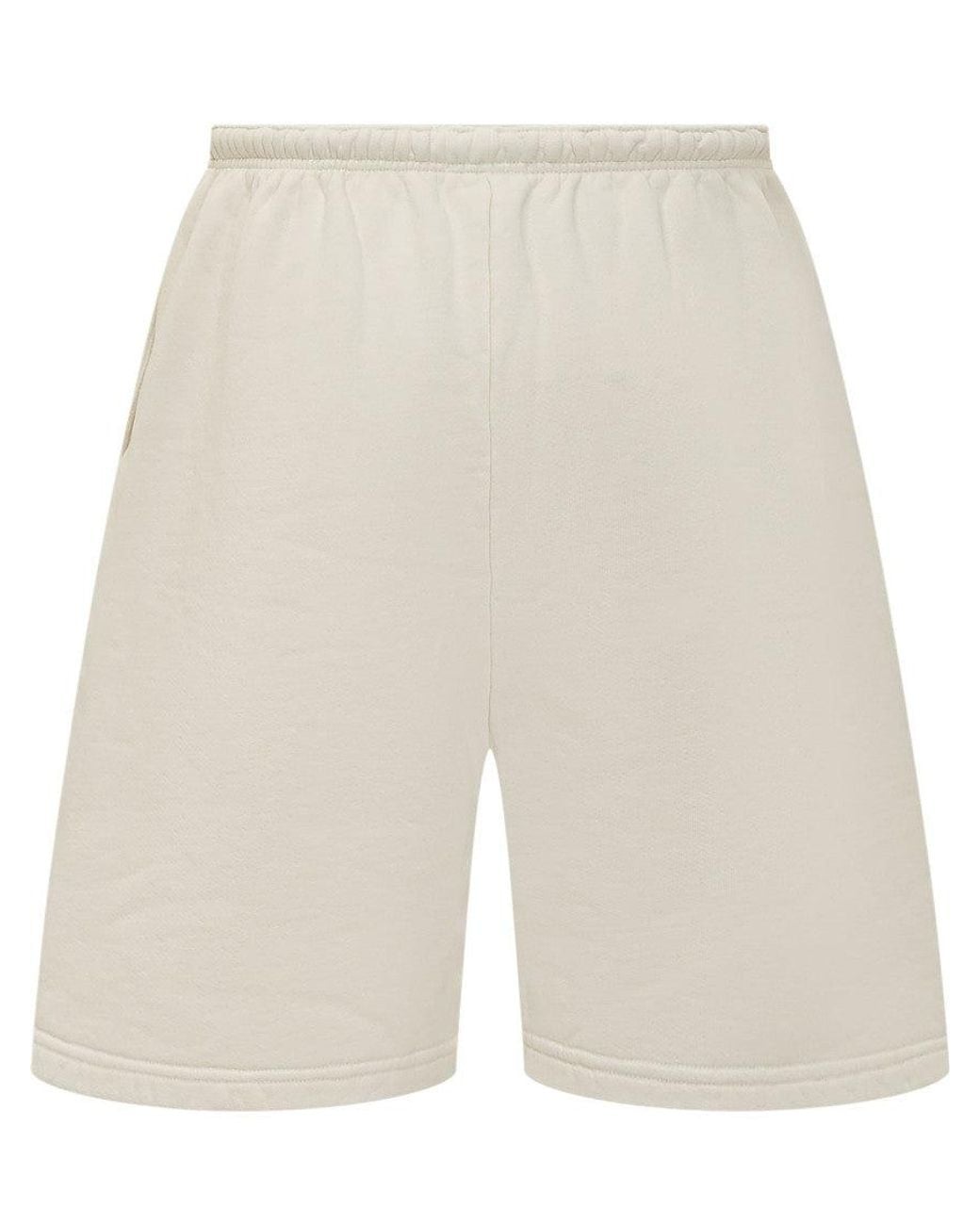 Willy Chavarria White Logo Shorts for men