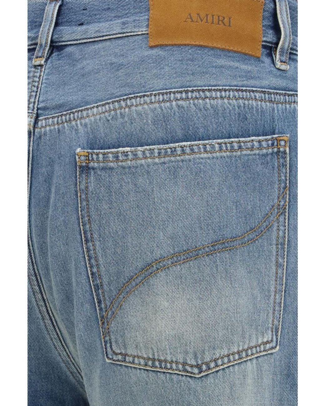 Amiri Blue Light Bootcut Jeans for men