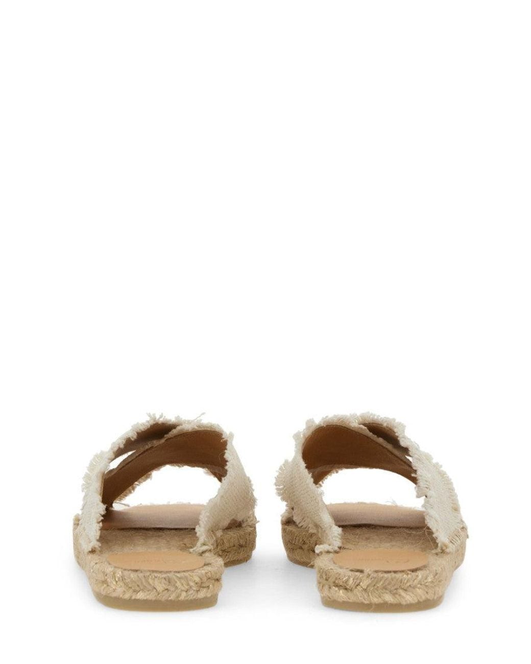 Castaner White Slip-On Sandals