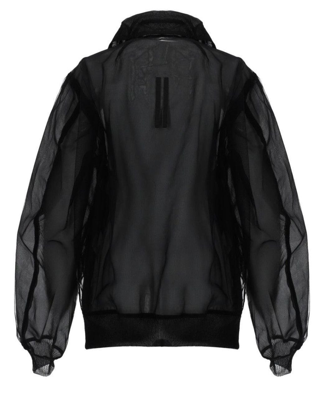 Rick Owens Black Bomber Jacket Dracucollar Flight Nylon