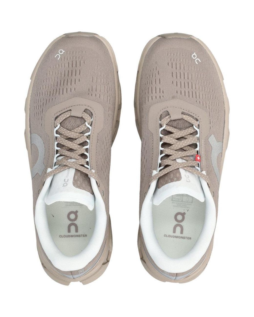 On Shoes Gray Logo Sneakers