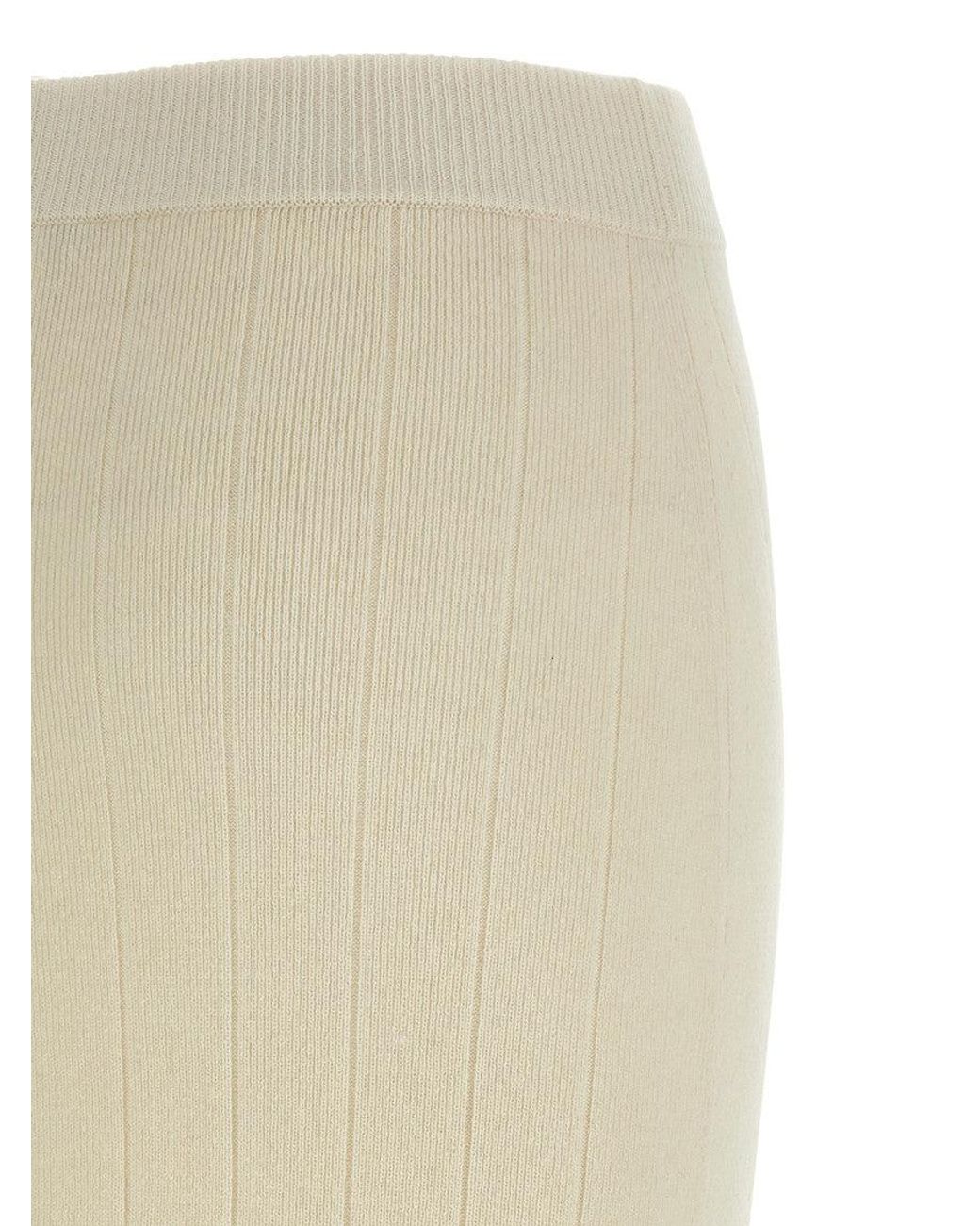 Max Mara White 'Sante' Skirt