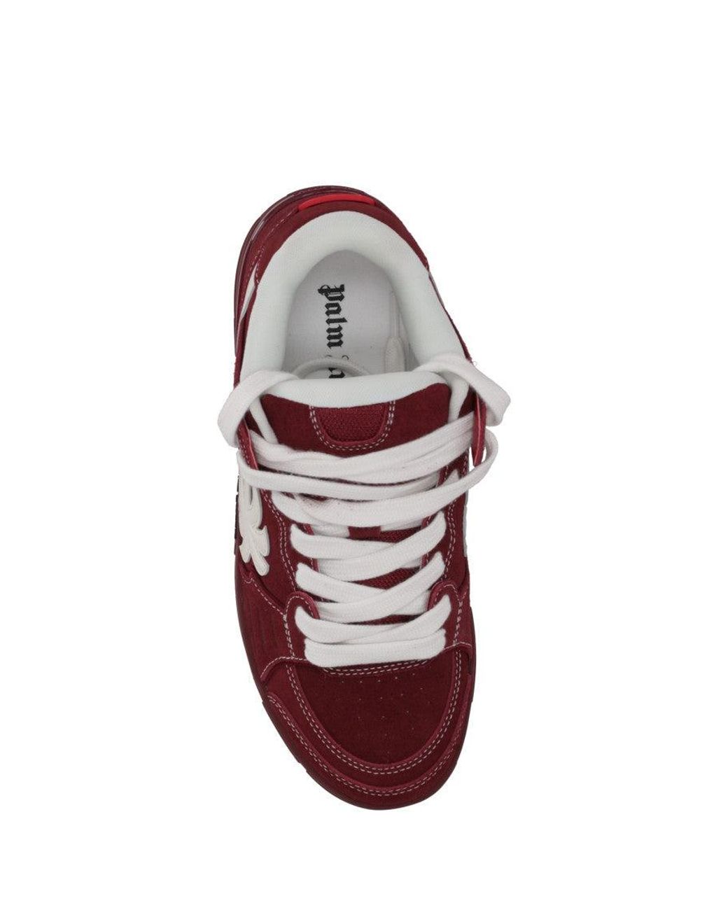 Palm Angels Red Venice Suede Low-Top Sneakers for men