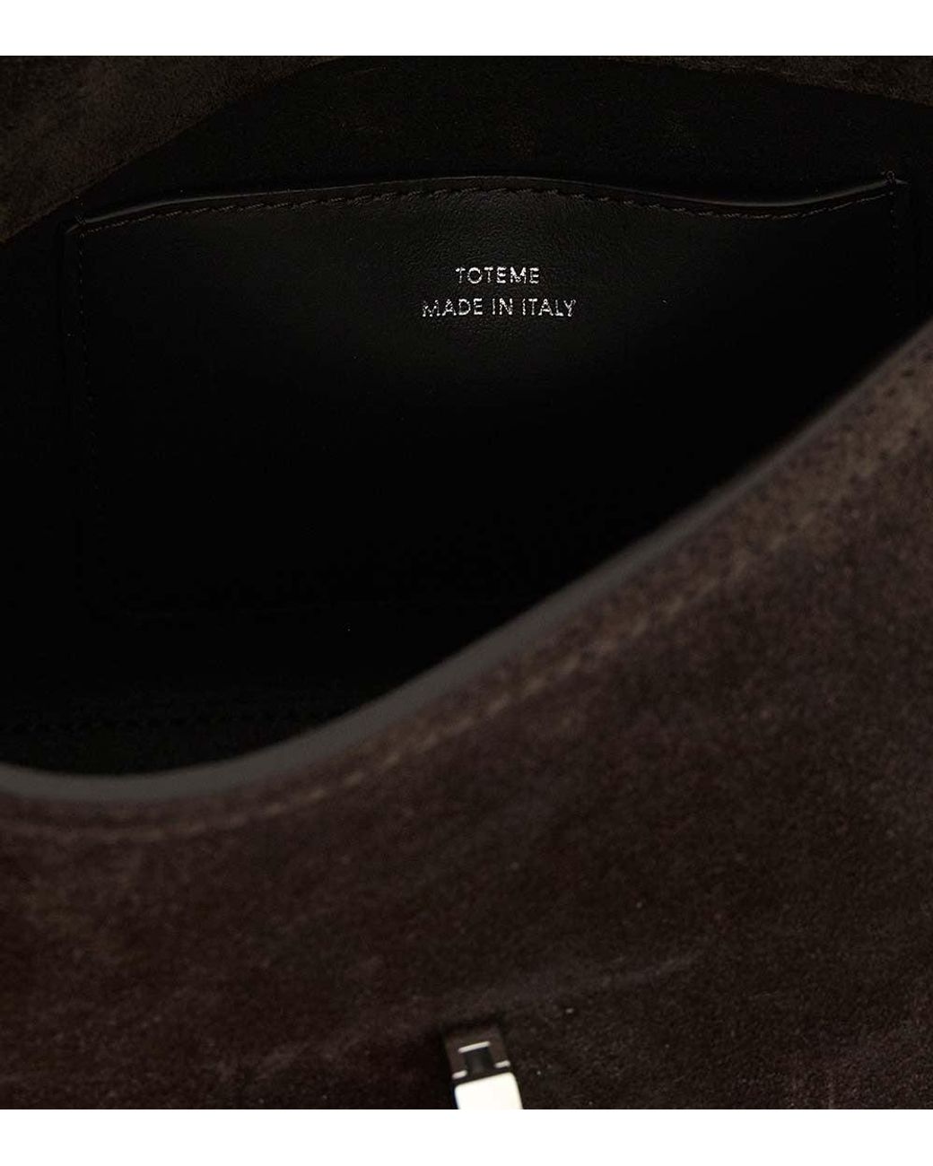 Totême Black T-Lock Clutch