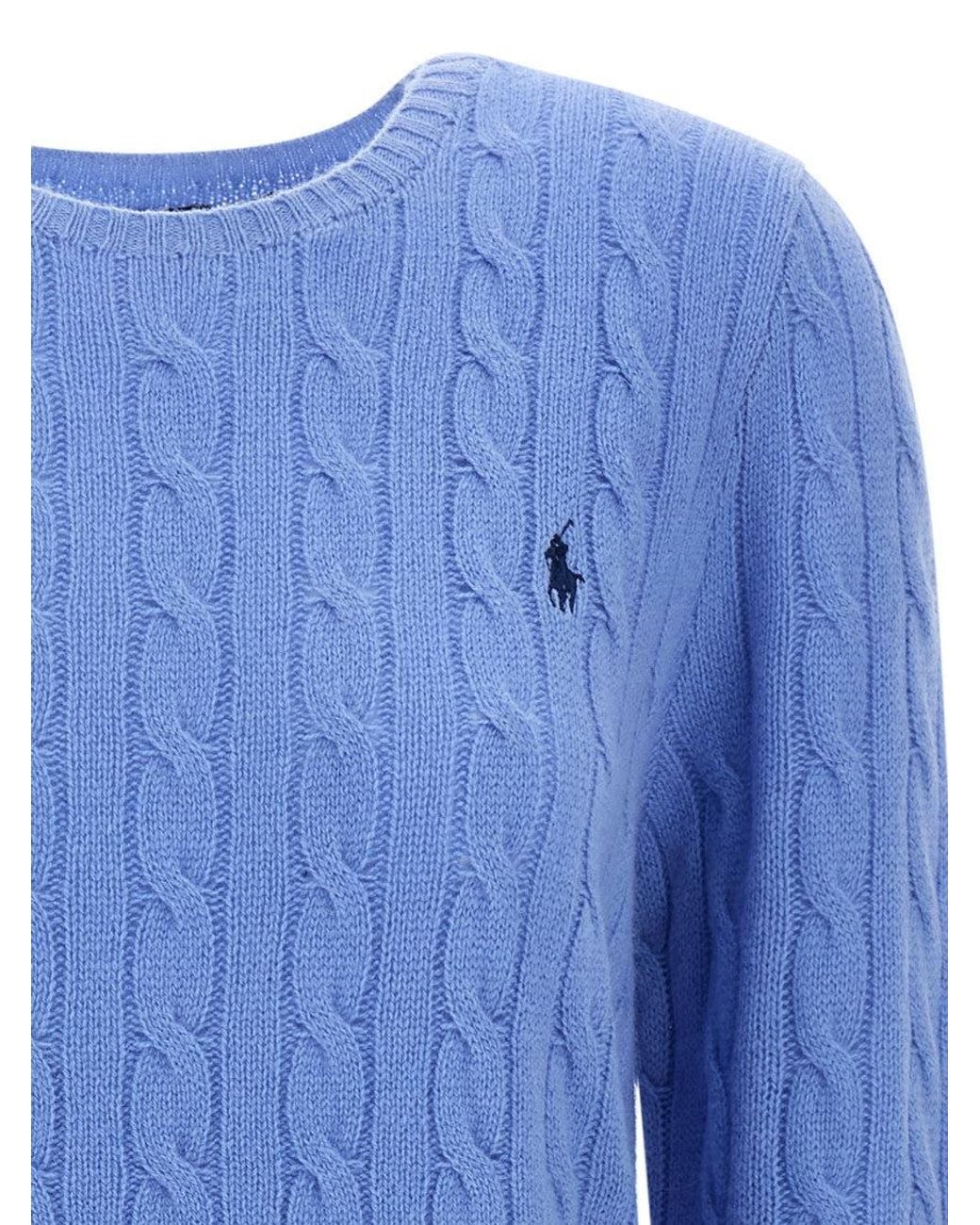 Polo Ralph Lauren Blue Crewneck Logo Sweater