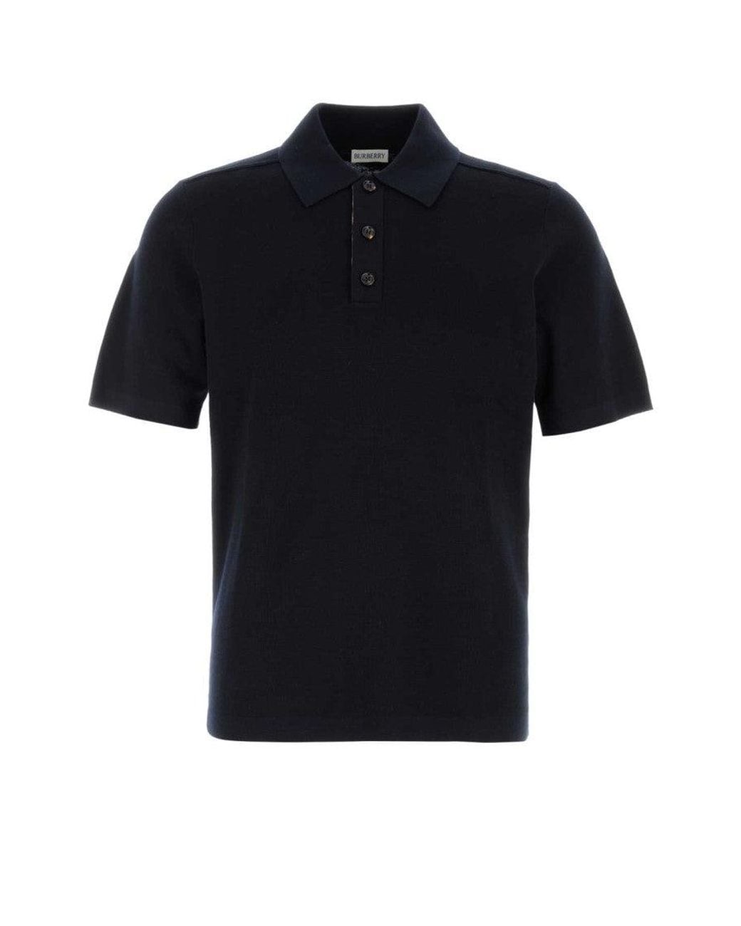 Burberry Black Dark Solid Polo for men
