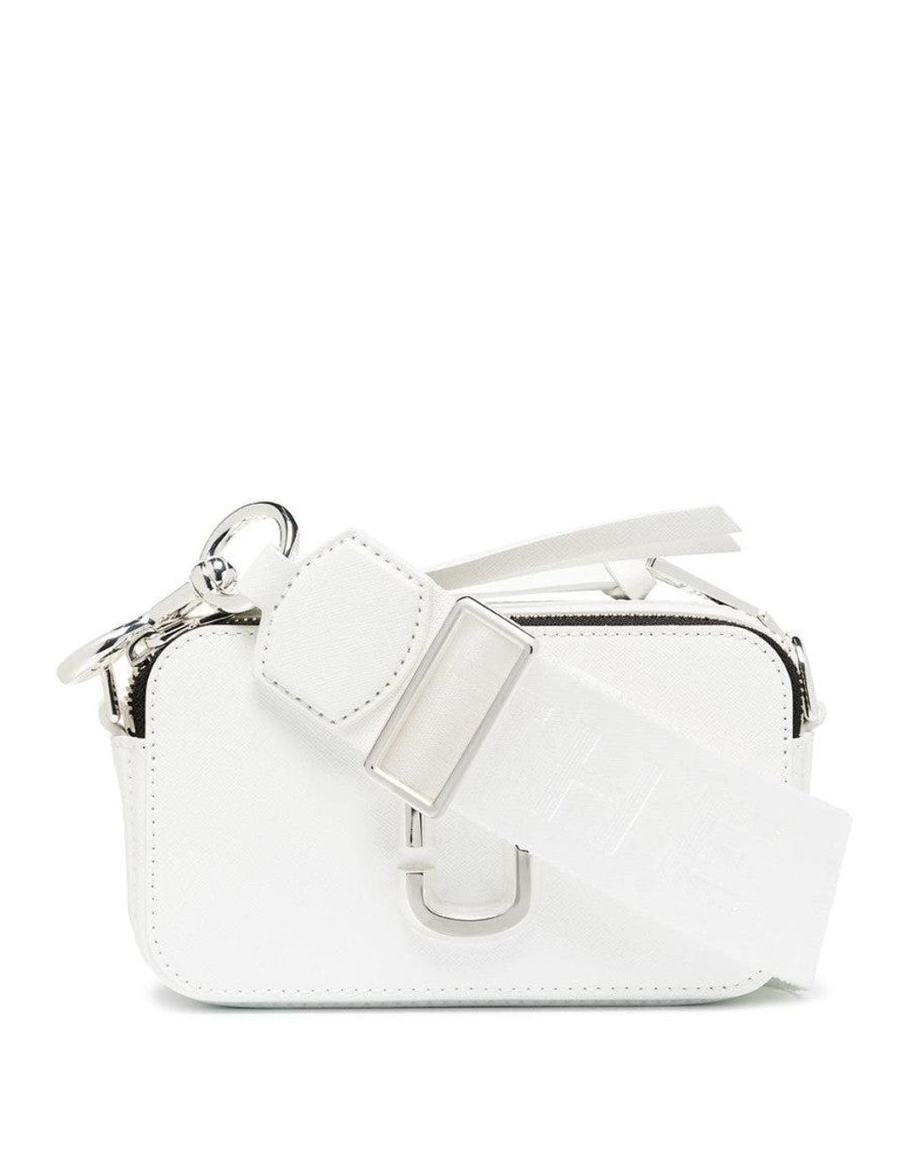 Marc Jacobs White The Snapshot Dtm Camera Bag