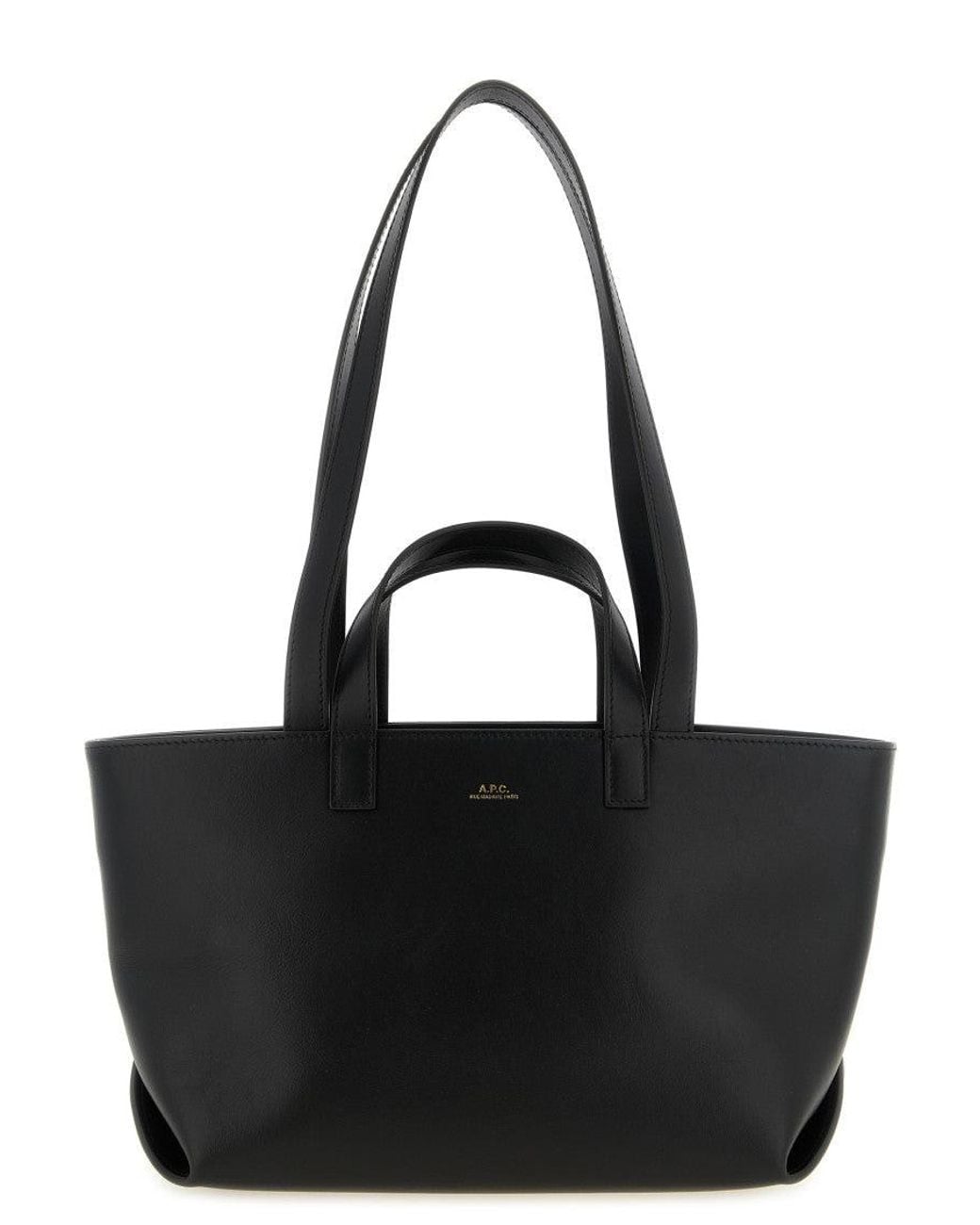 A.P.C. Black Le Drummer Top Zip Large Tote
