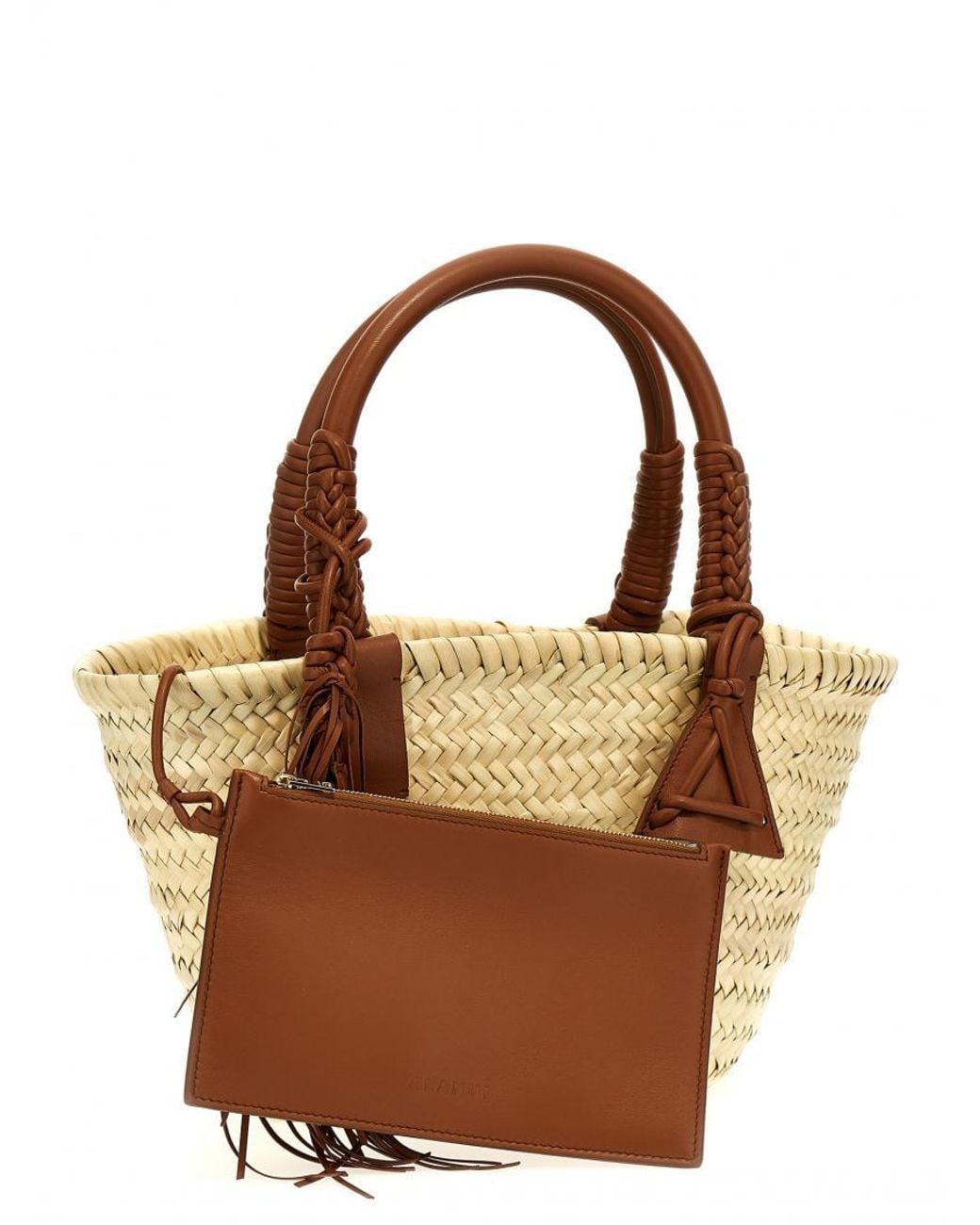 Alanui Metallic Icon Palm Leaf Small Handbag