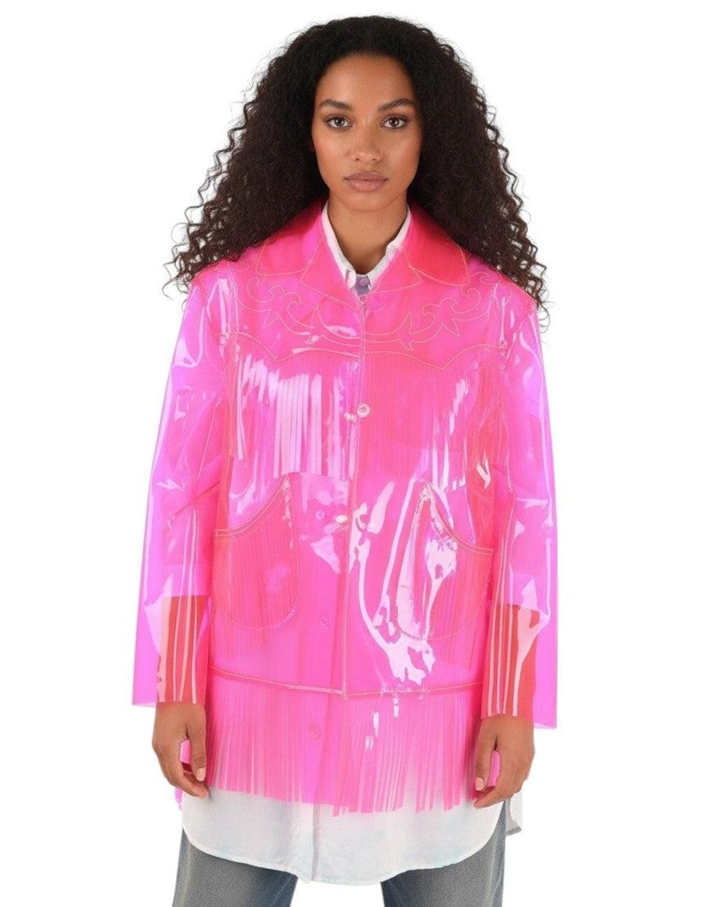 Maison Margiela Pink Shirt Collar Jacket