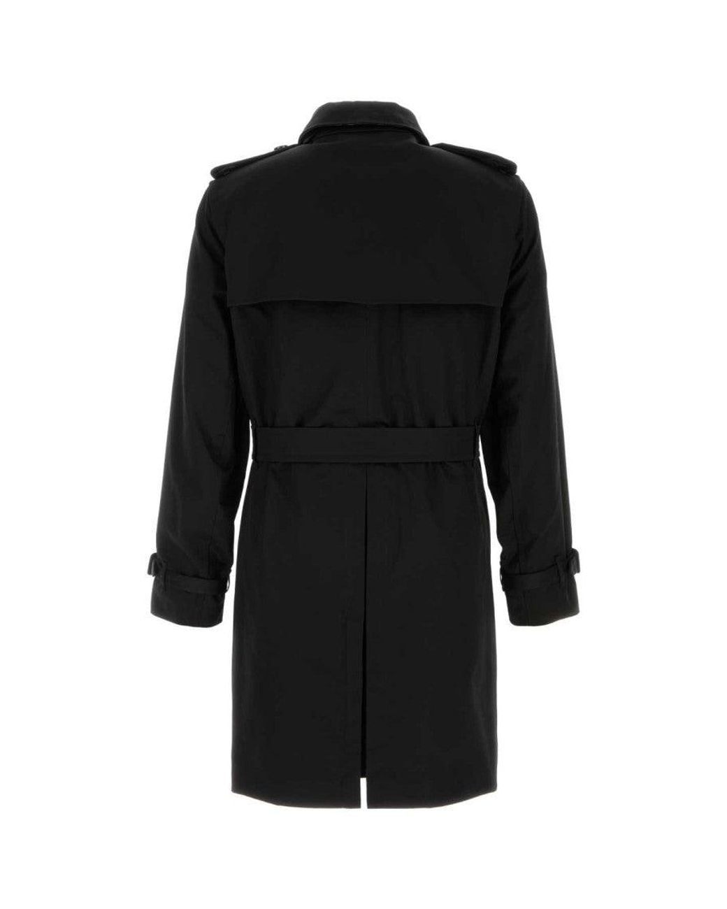 Burberry Black Double Breasted Coat for men