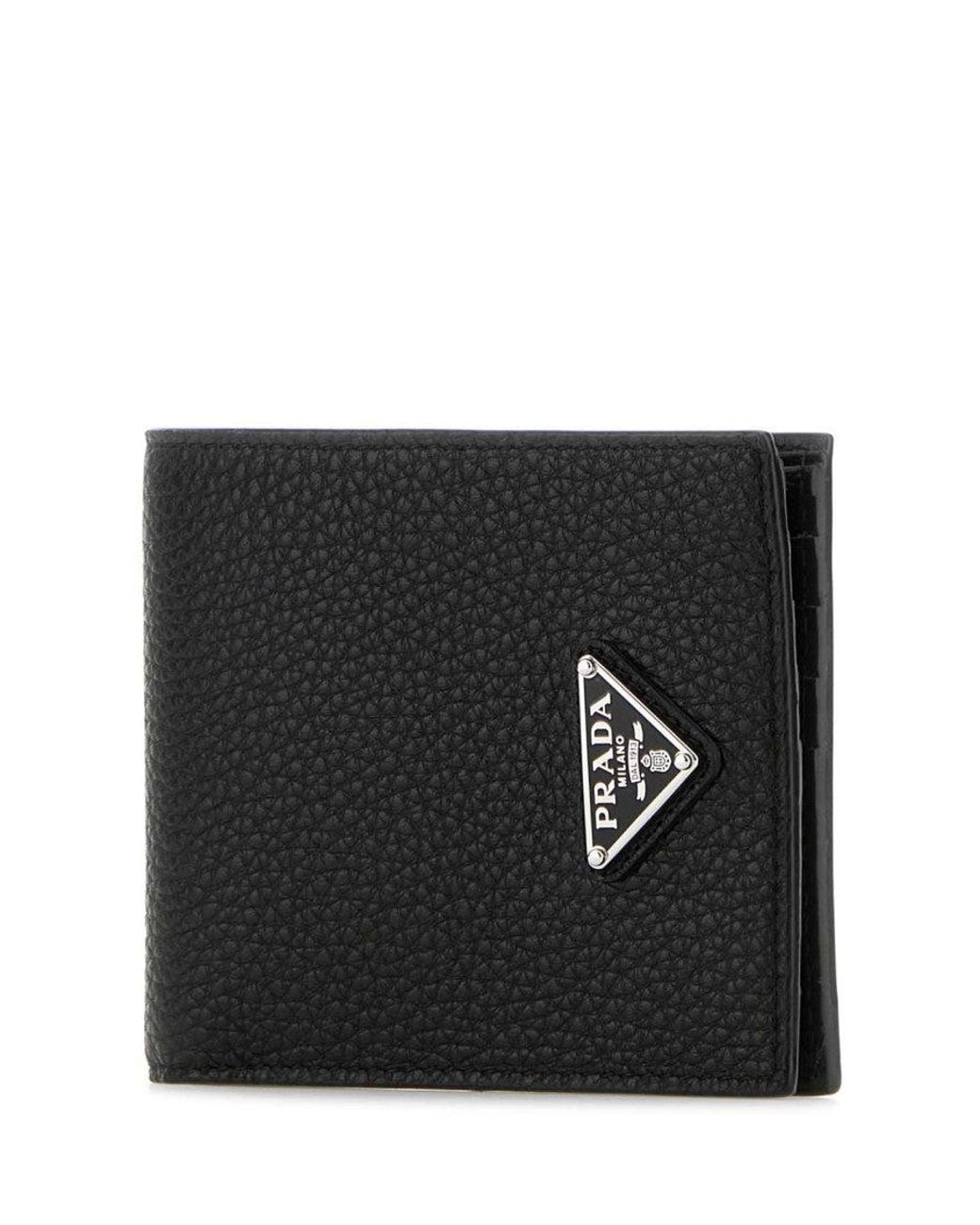 Prada Black Logo Wallet for men