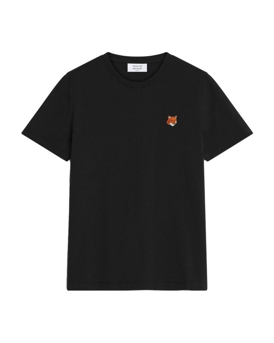Maison Kitsuné Black Fox Head Cotton T-Shirt