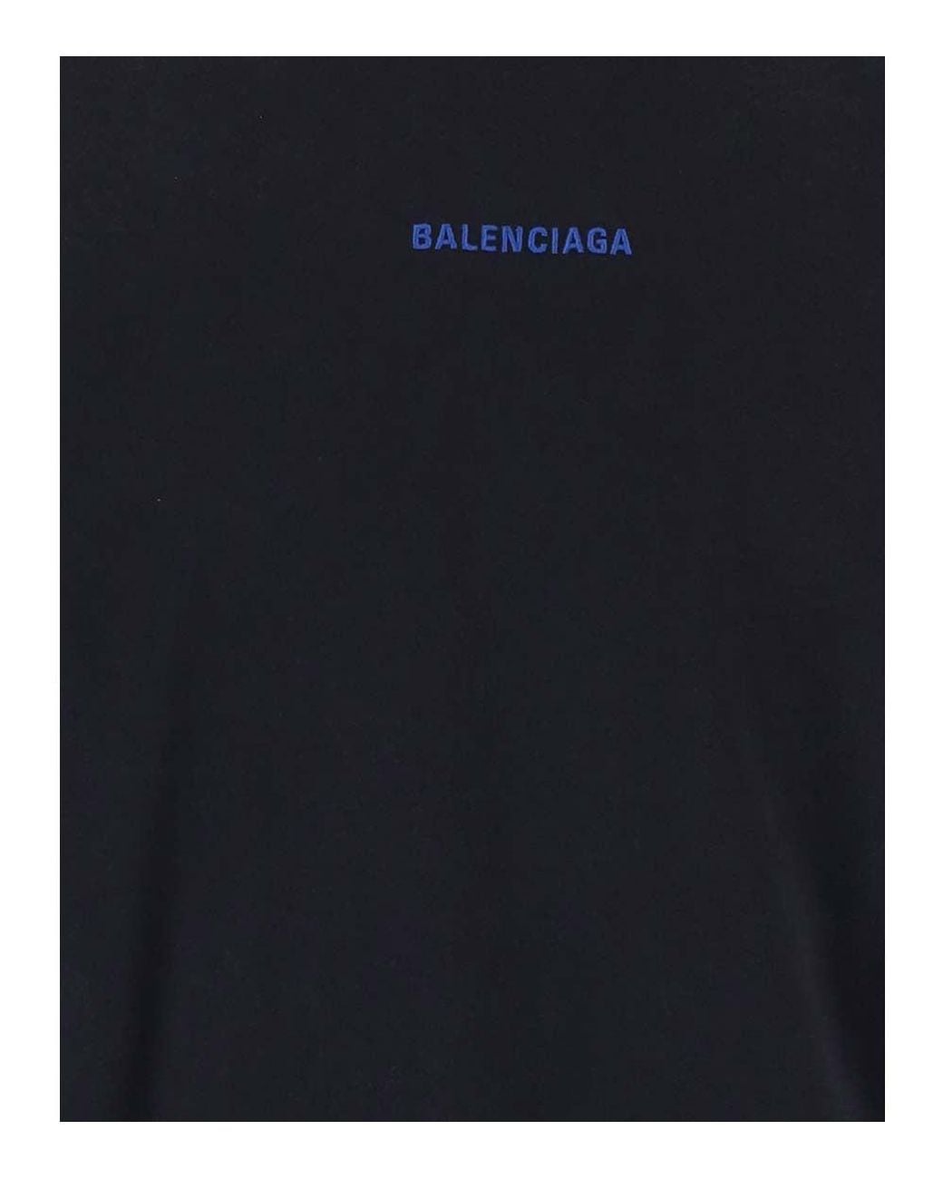 Balenciaga Black Crew Neck T-Shirt for men