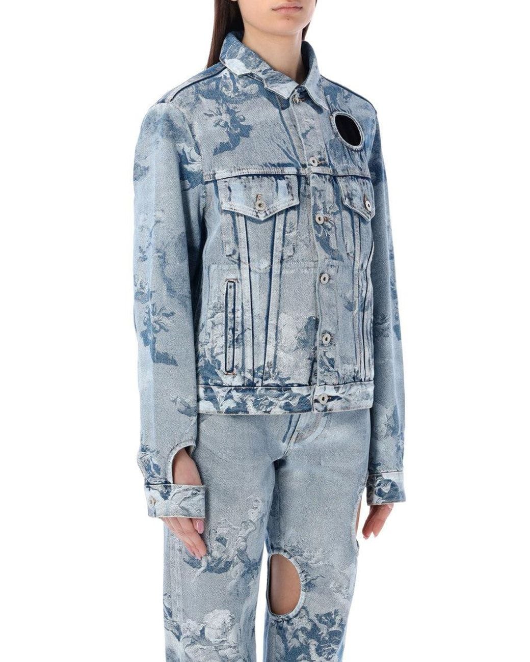 Off-White c/o Virgil Abloh Blue Regular Fit Jacket