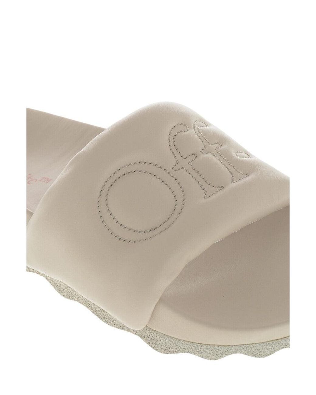 Off-White c/o Virgil Abloh White Logo Slides