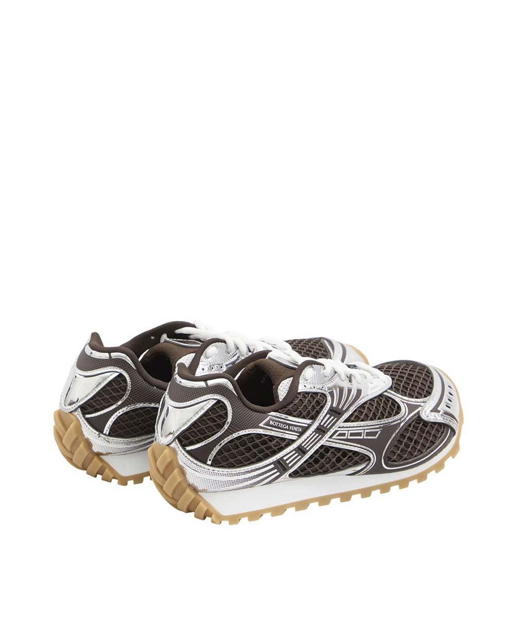 Bottega Veneta White Textured Fondant Orbit Sneakers for men