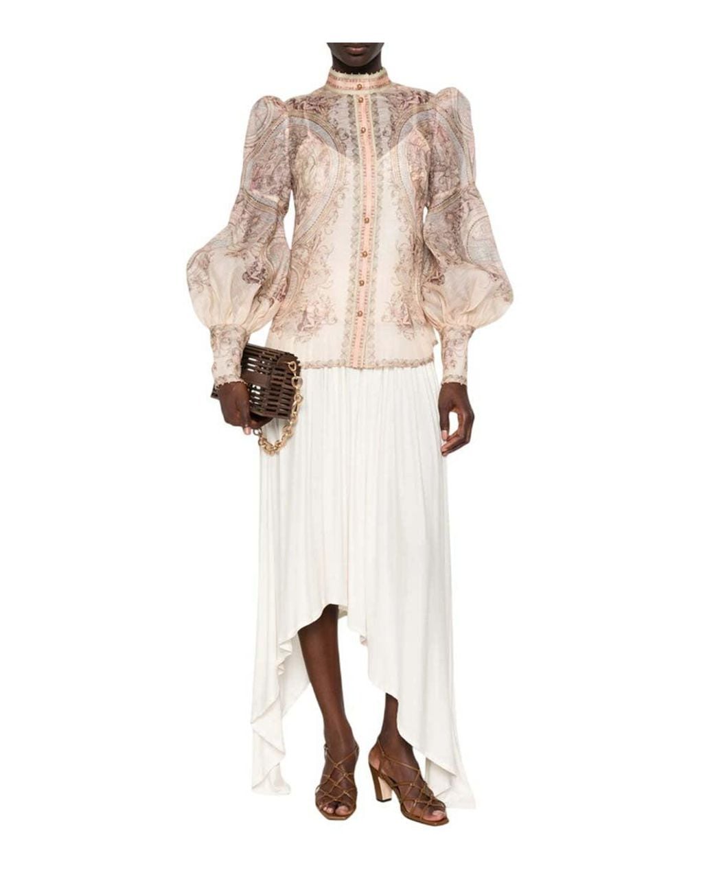 Zimmermann Natural Printed Top