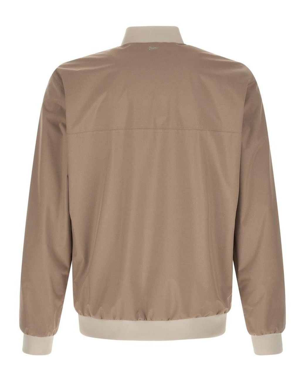 Herno Natural Zip-Up Bomber Jacket for men