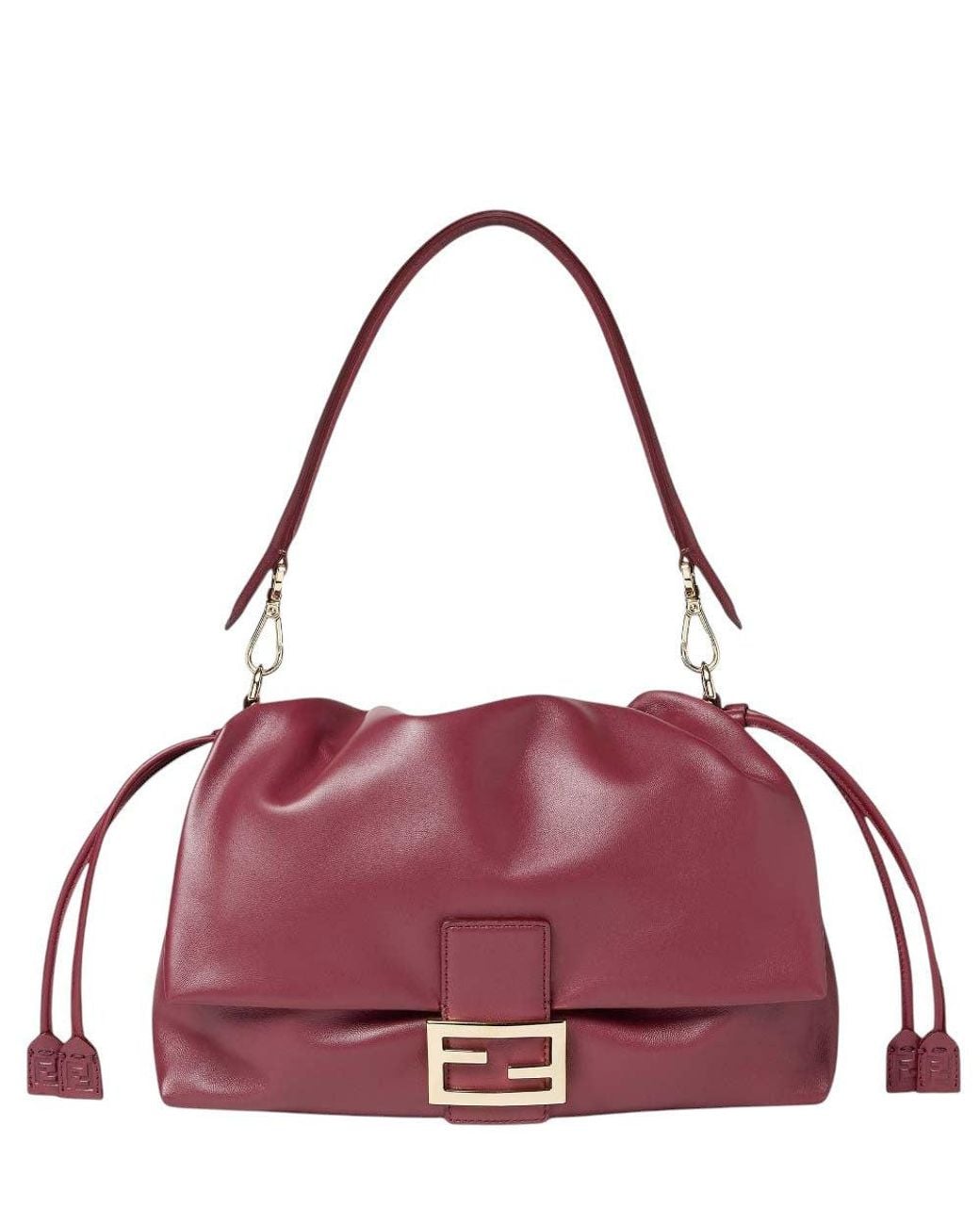 Fendi Purple Baguette Soft Large Shoulder Bag