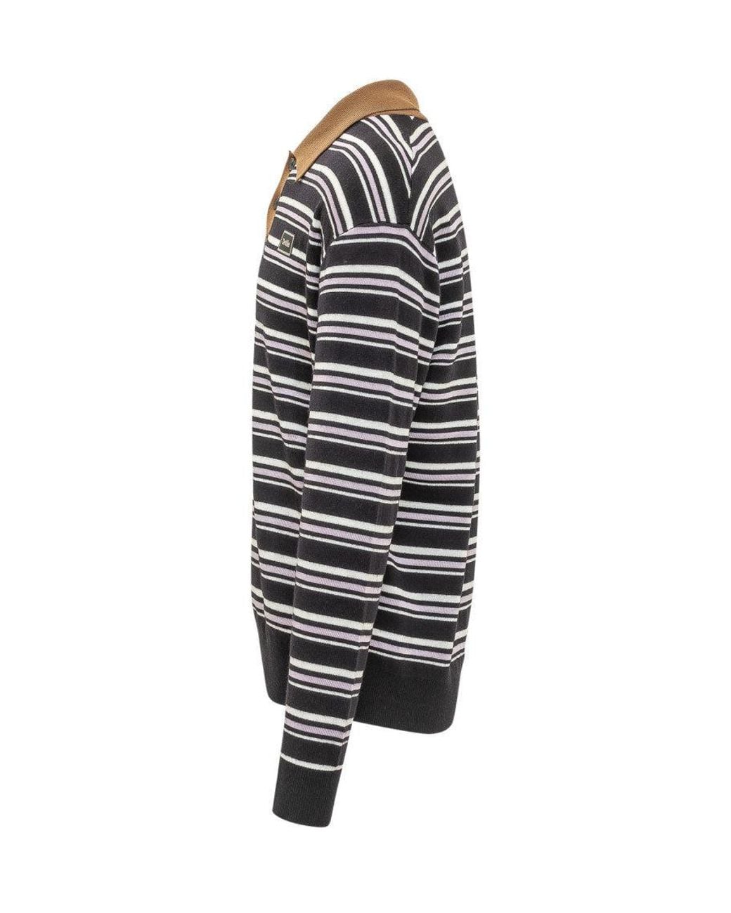 Drole de Monsieur Blue Dark Stripes Polo for men