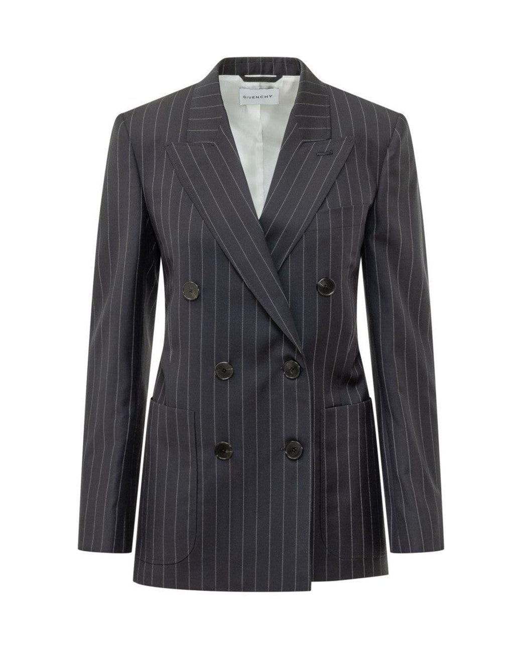 Givenchy Black Double Breasted 100% Wool Blazer Jacket for men