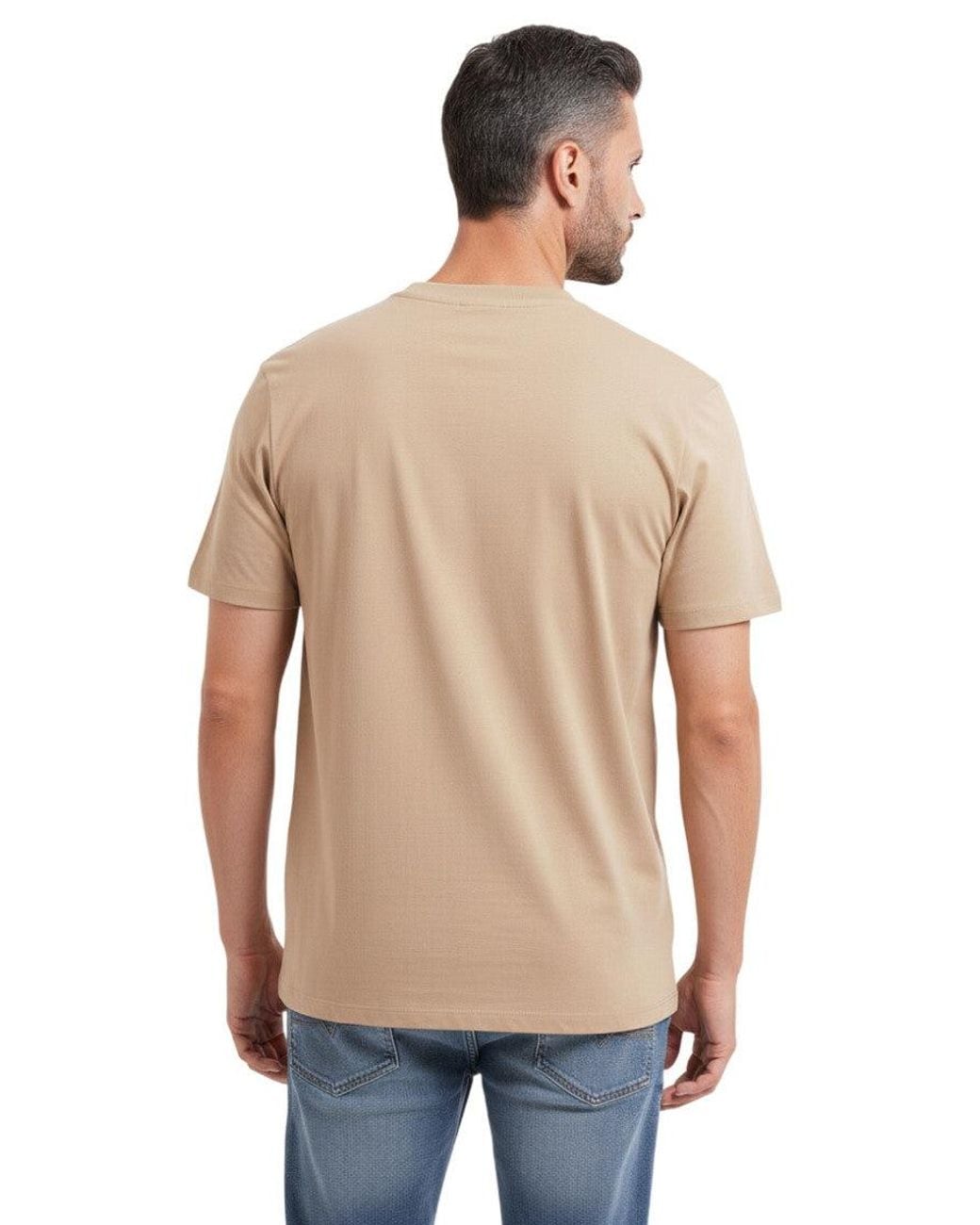 HUGO Blue Logo Crew Neck T-Shirt for men