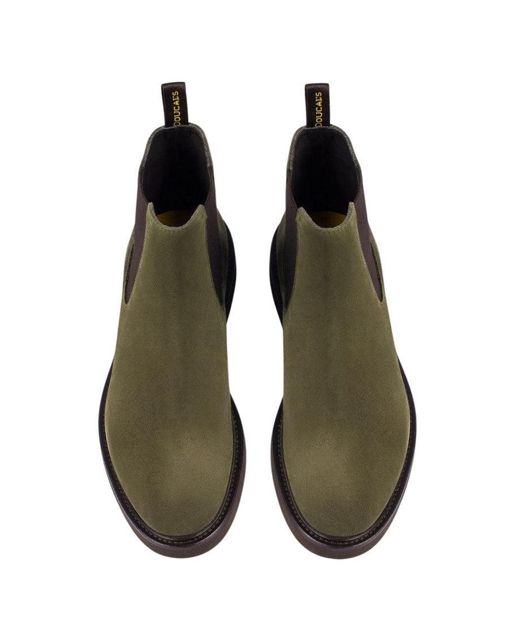 Doucal's Brown Color Block Boots for men