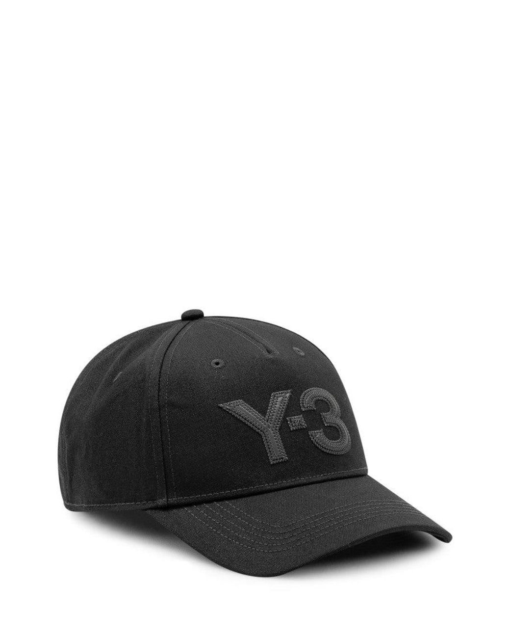 Y-3 Black Logo Baseball Hat for men