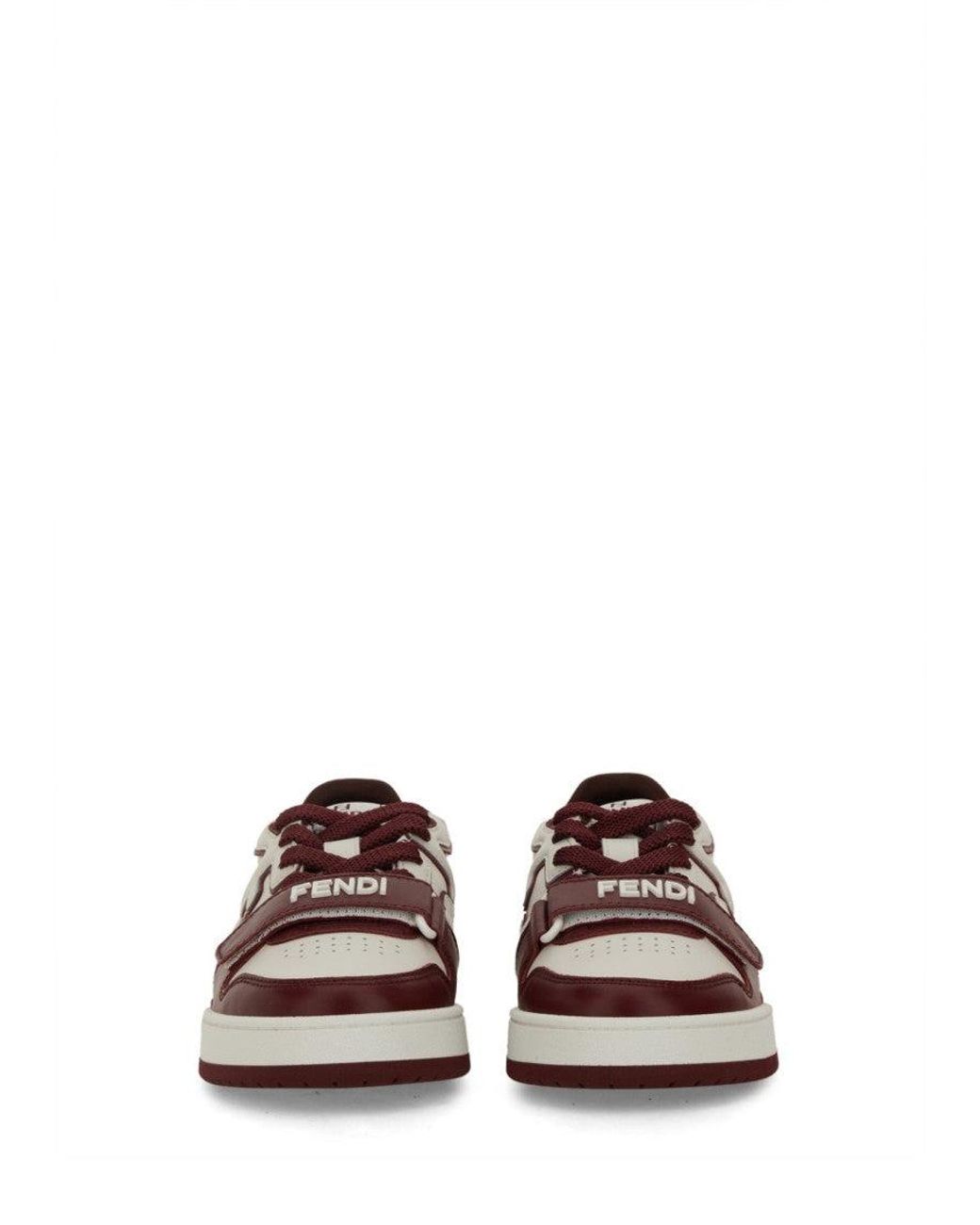 Fendi Brown Logo Match Sneakers