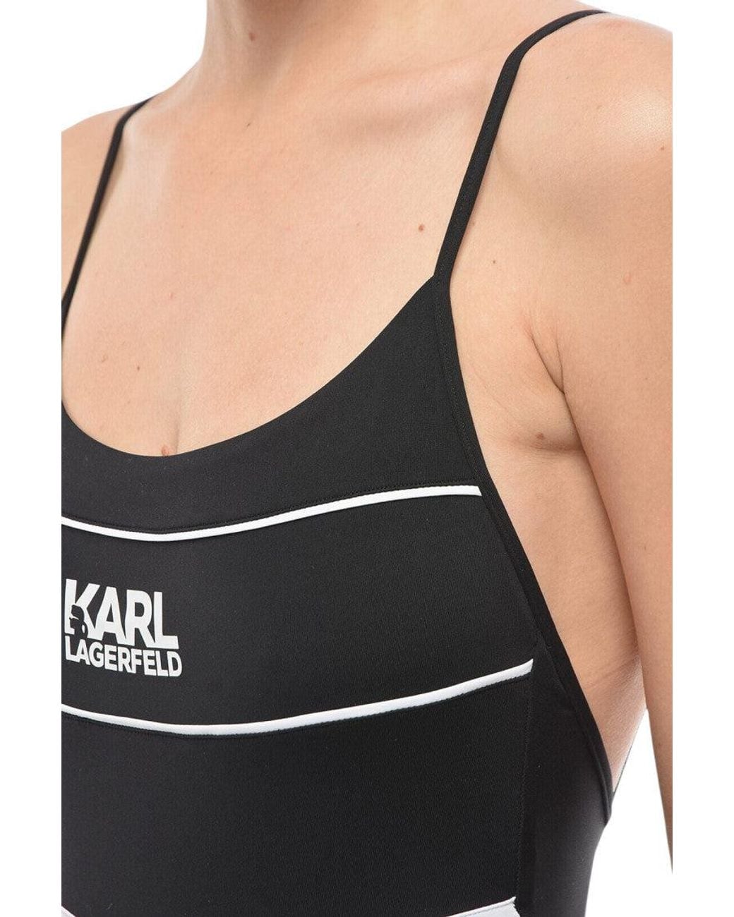 Karl Lagerfeld Blue Stripes Swimwear