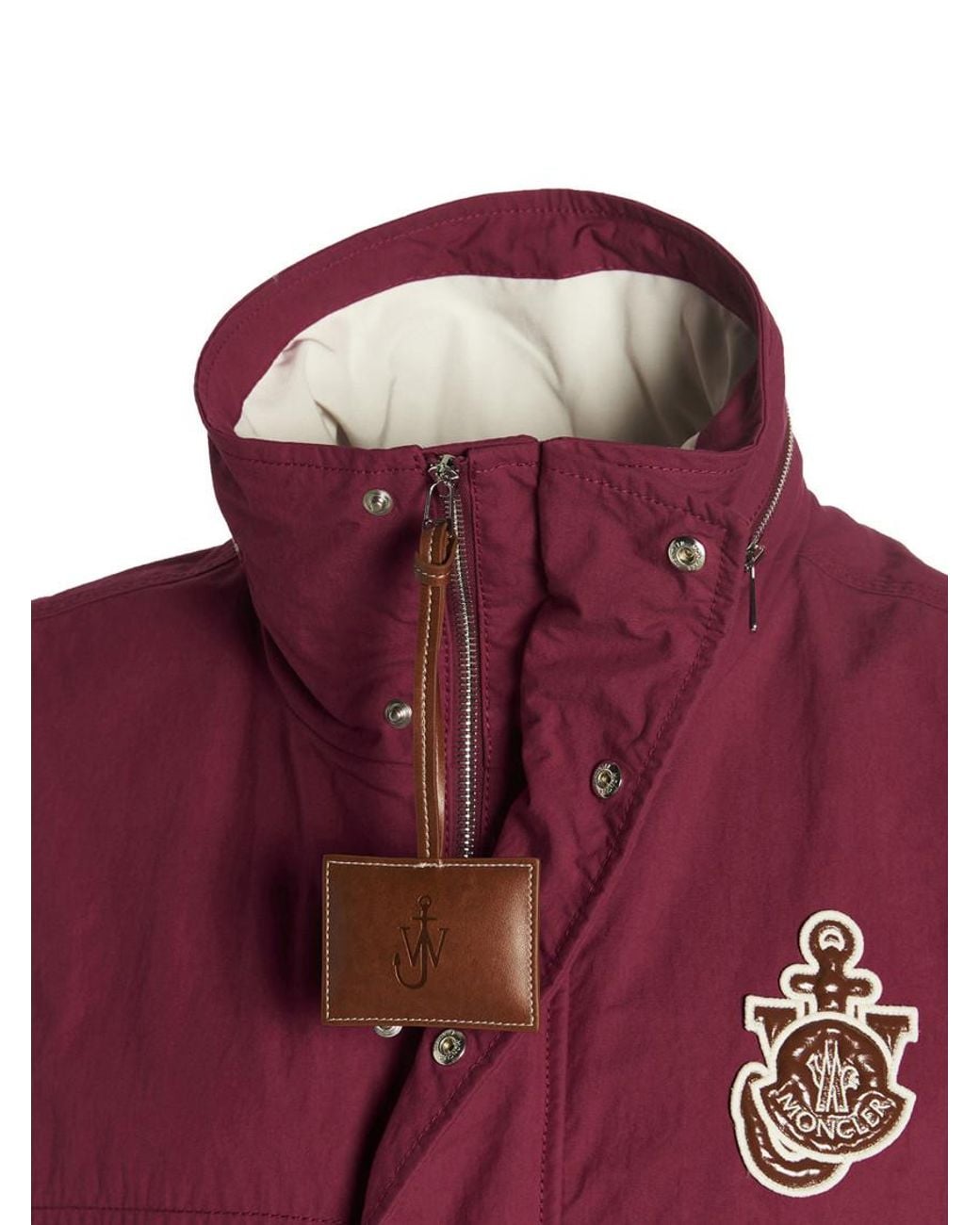 Moncler Purple Logo Hood Jacket