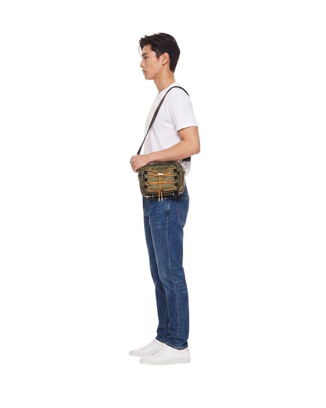 Off-White c/o Virgil Abloh Black Dark Courrier Small Crossbody Bag for men