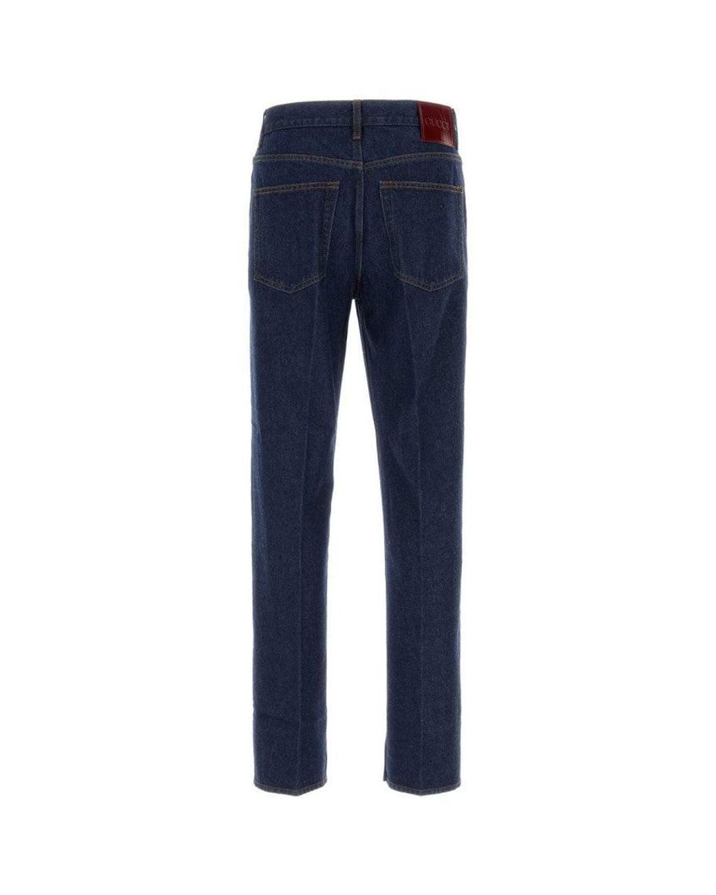 Gucci Blue Gucci Loose Jeans for men