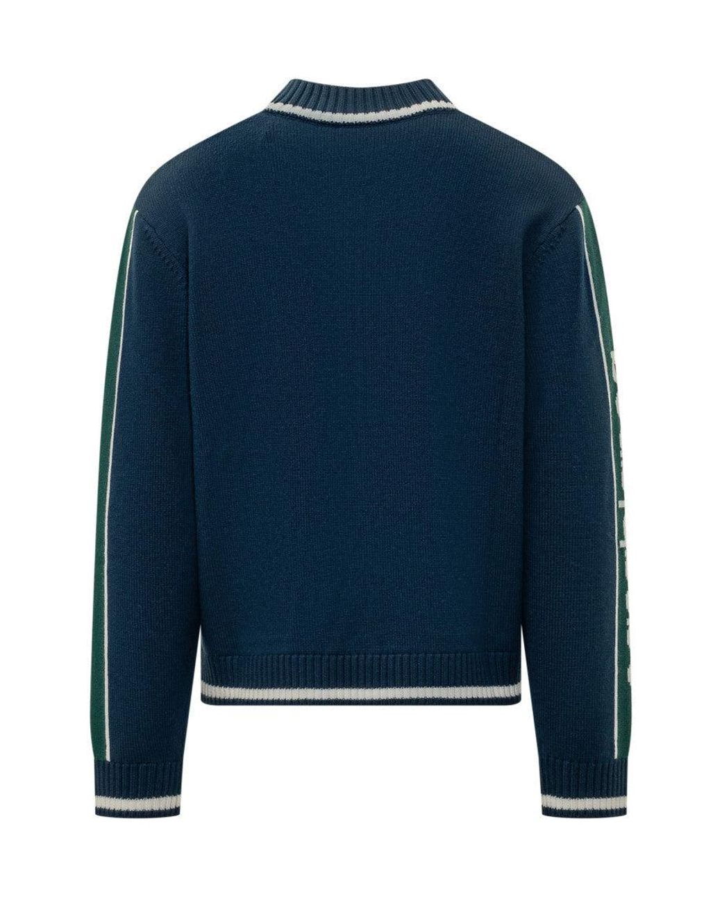 Casablanca Blue Zip-Up Jacket for men