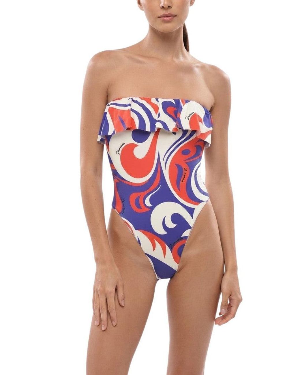 DSquared² Multicolor Abstract Swimwear