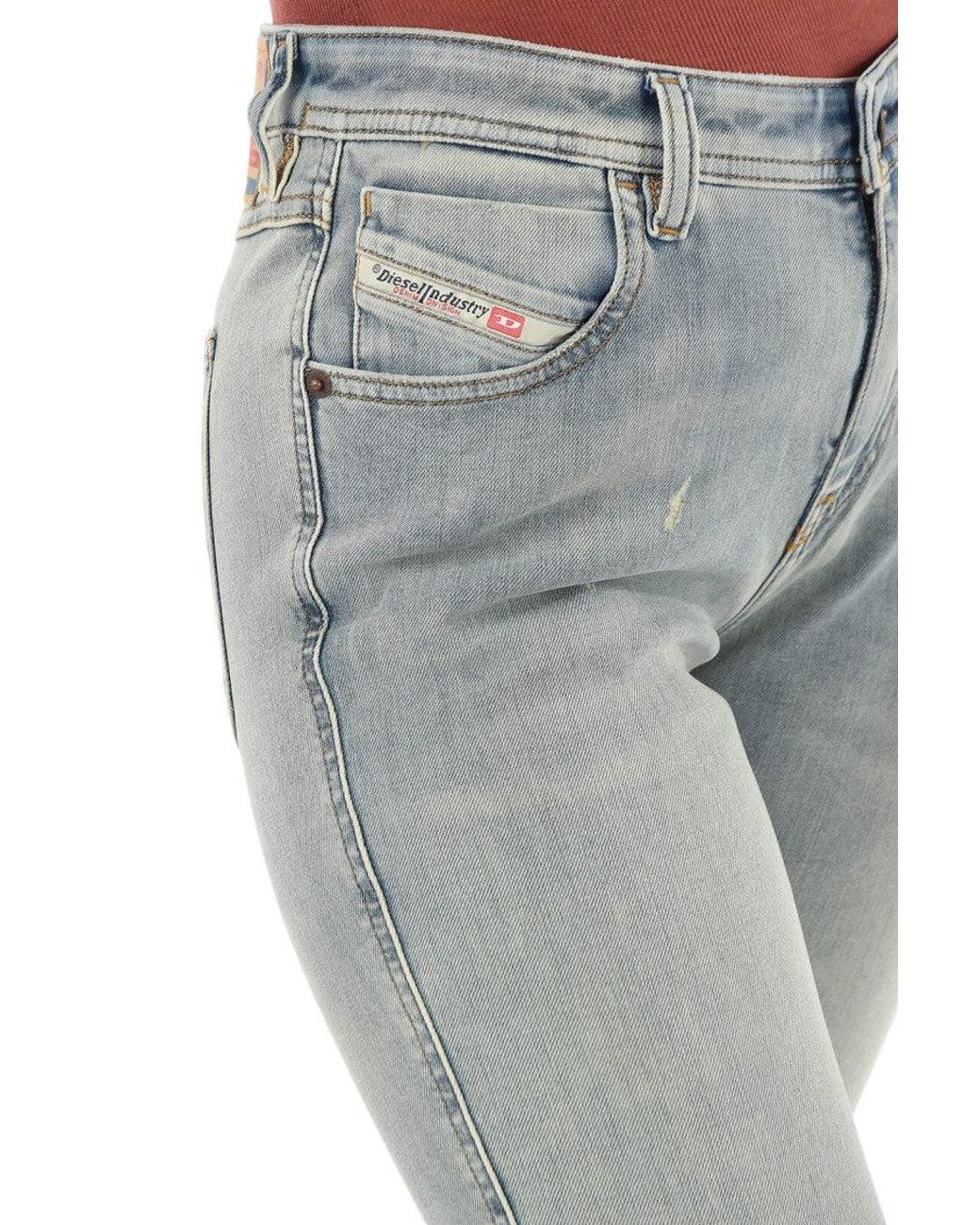 DIESEL Red Skinny Mid Rise Jeans