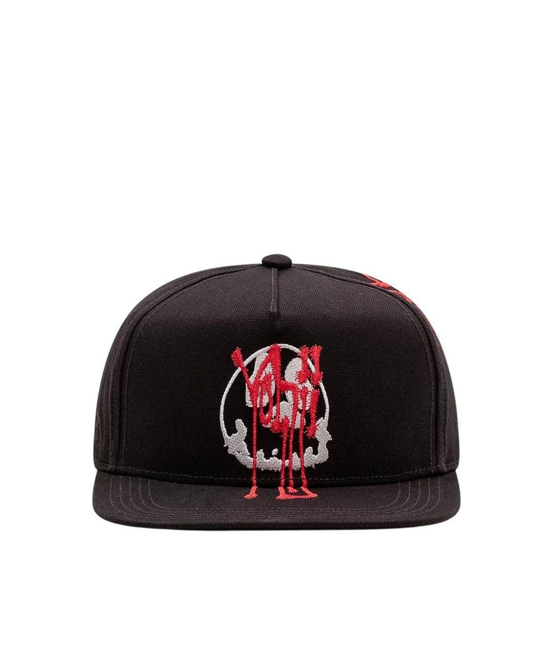 Y-3 Black Embroidered Baseball Cap for men