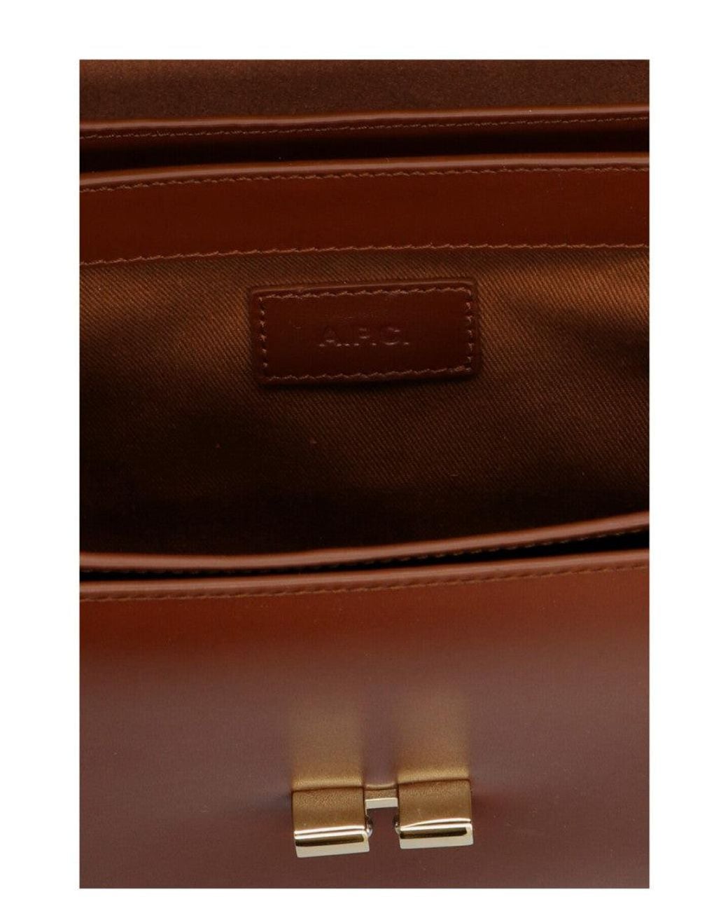 A.P.C. Brown 'Grace Small' Crossbody Bag