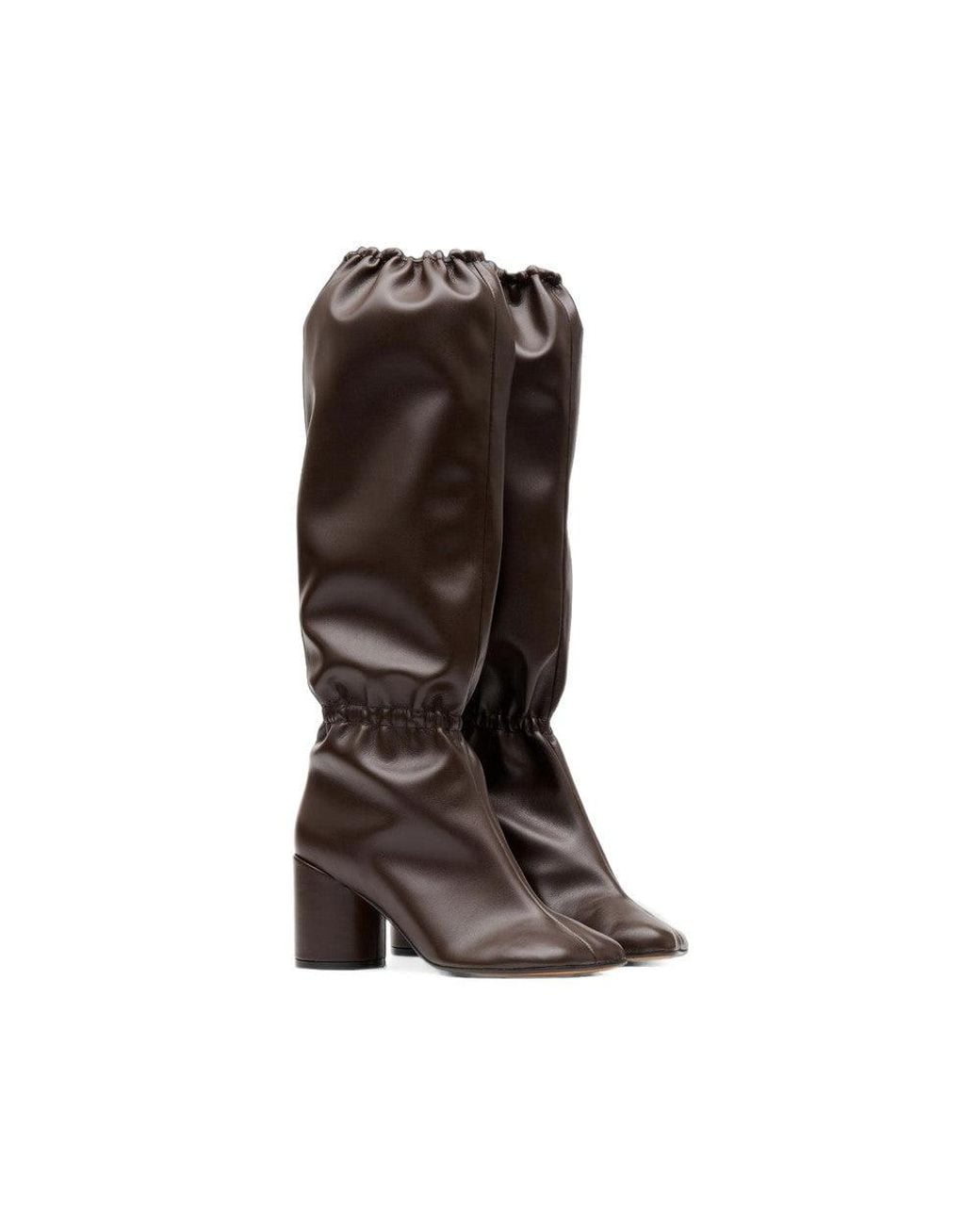 MM6 by Maison Margiela Brown Leather Boots