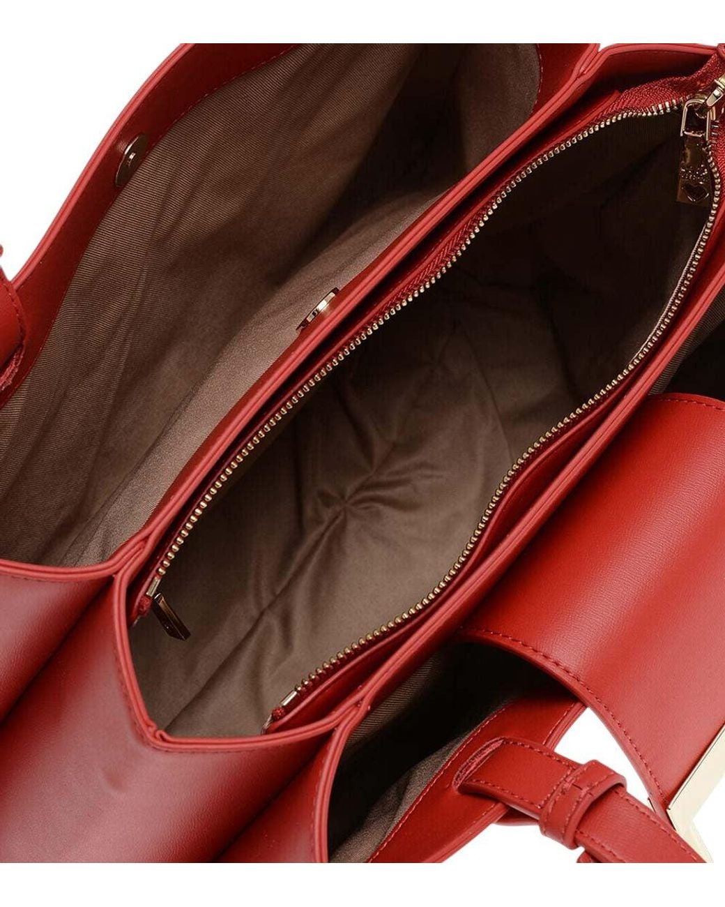 Love Moschino Red Logo Large Tote