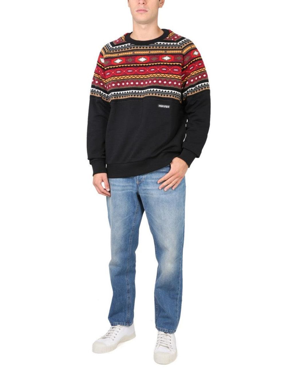 Marcelo Burlon Gray Marcelo Burlon County Of Milan Wool And Cotton Blend Sweater for men