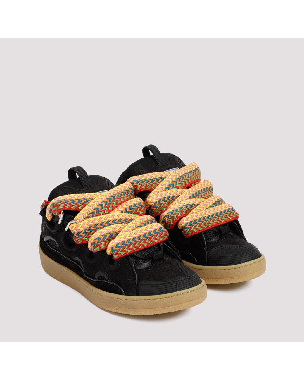 Lanvin Black Suede Sneakers for men