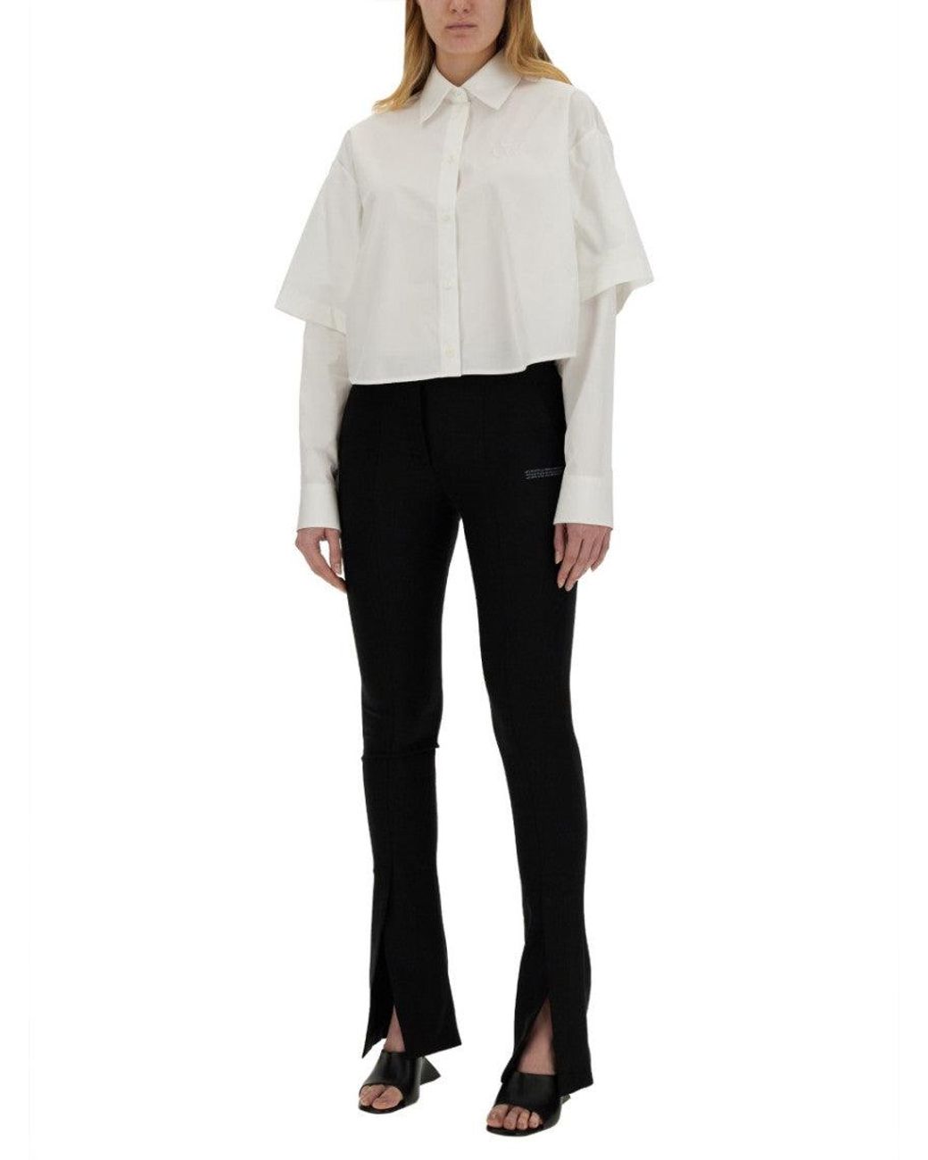 Off-White c/o Virgil Abloh White Chic Cotton Button-Up Shirt For