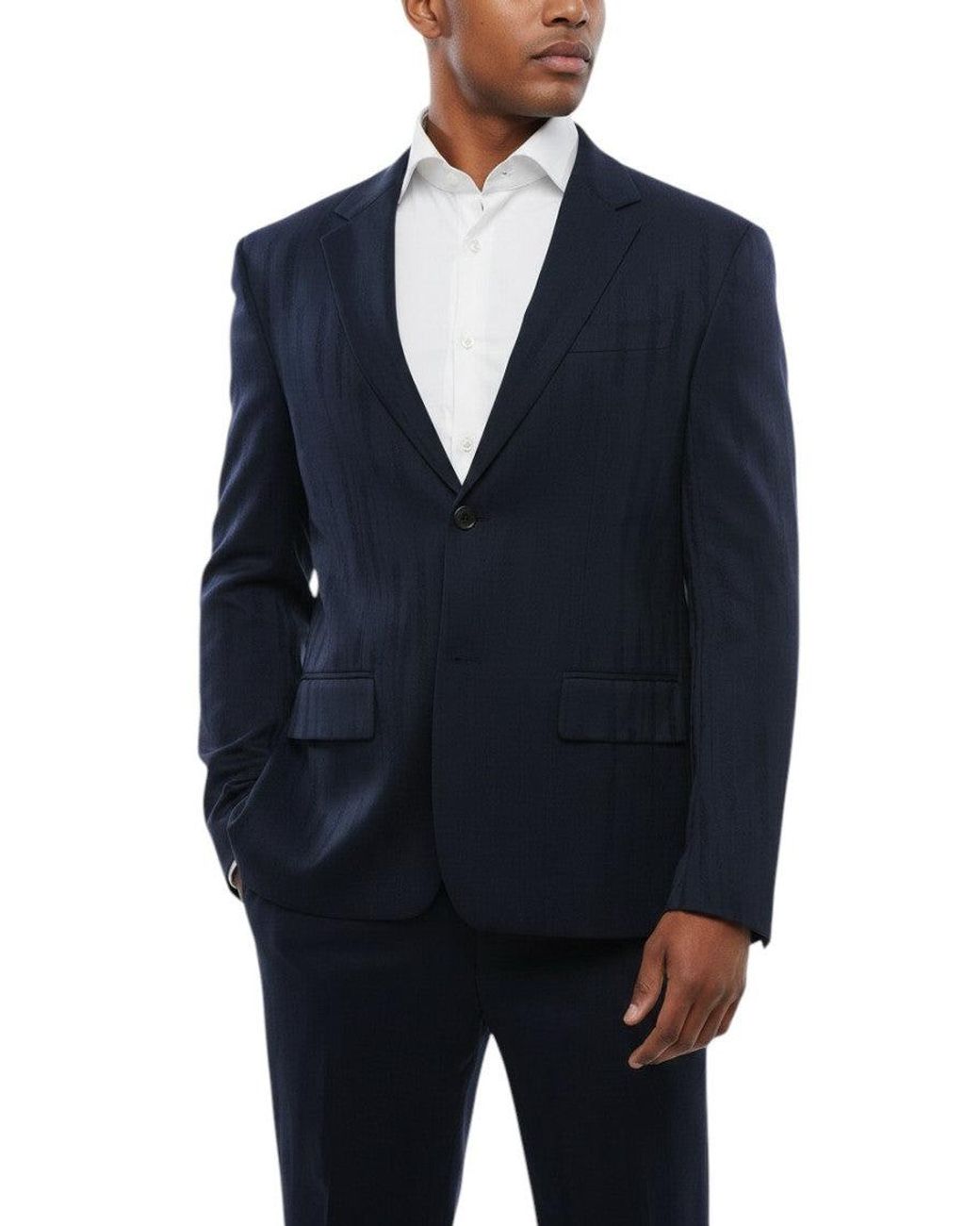 Off-White c/o Virgil Abloh Blue Notched Lapel Blazer for men