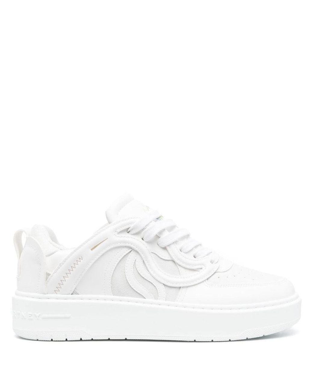 Stella McCartney White Cupsole Low-top Sneakers